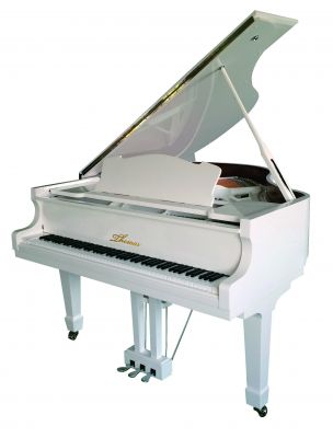 152卧式白色亮光托马斯钢琴国际知名品牌